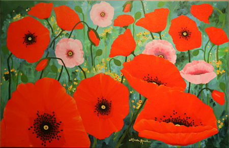 Wildflowers a la Monet by artist Linda Rauch